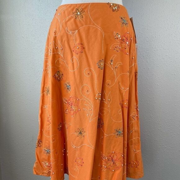 NWT Josephine Chaus Orange Skirt and Matching Top - Picture 11 of 16